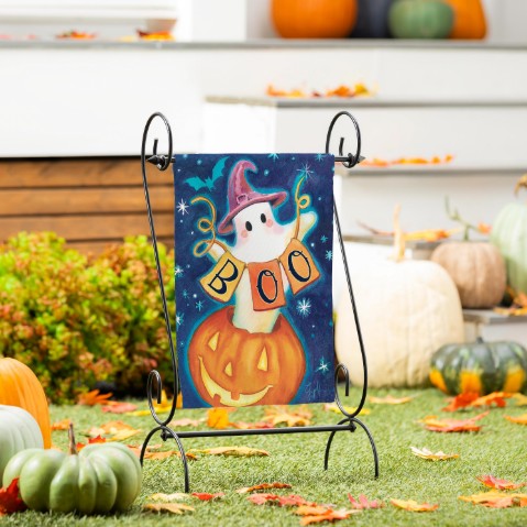 Evergreen Garden Flag - Fall & Halloween