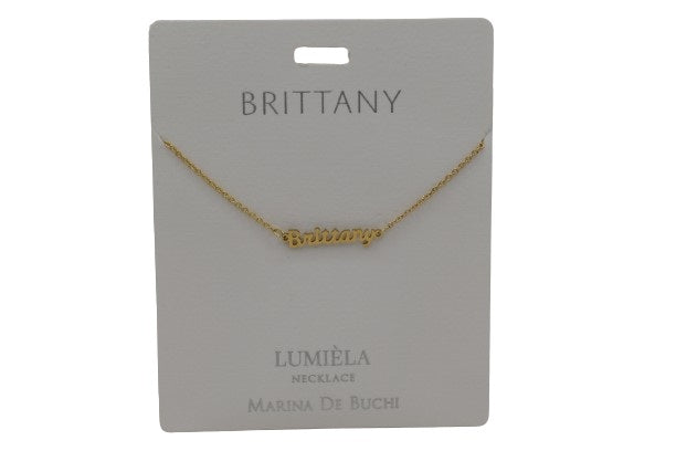 Mulberry Studios Personalized Name Necklaces - A through L