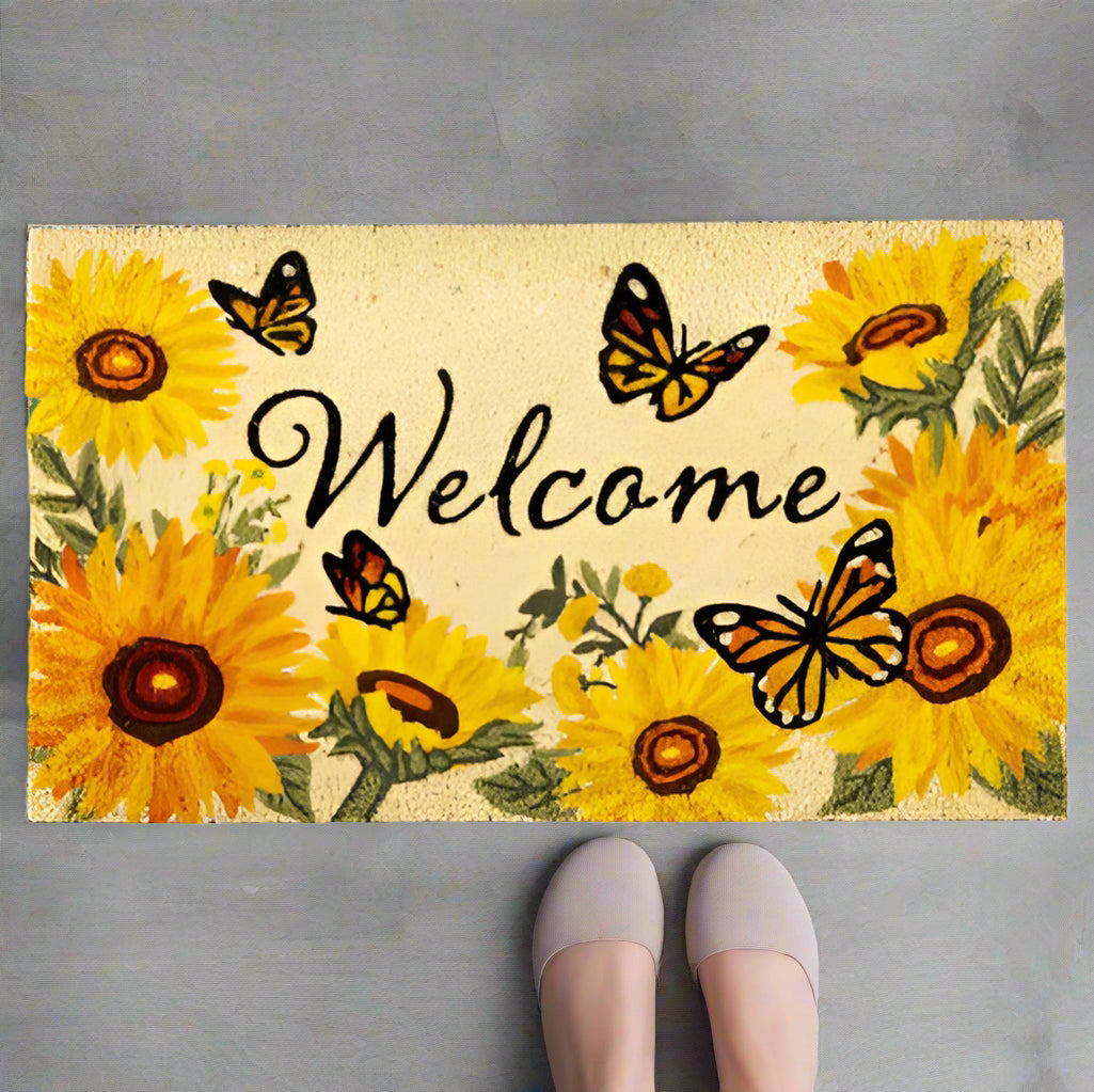 Butterfly Glow Coir Mat