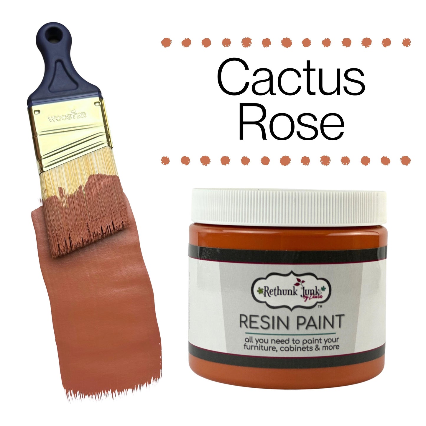 Rethunk Junk Resin Paint in Cactus Rose