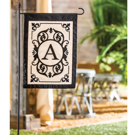 Evergreen Garden Flag - Cambridge Monogram