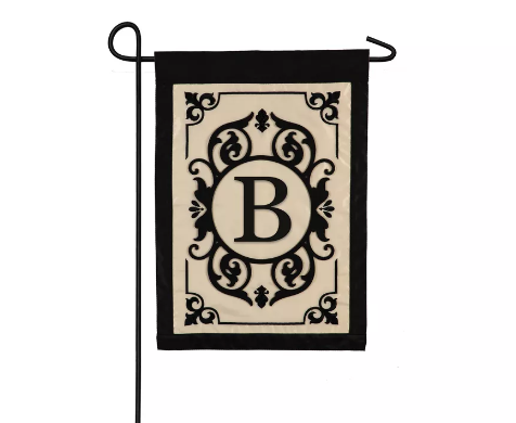 Evergreen Garden Flag - Cambridge Monogram