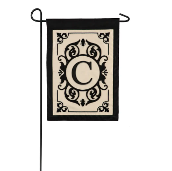 Evergreen Garden Flag - Cambridge Monogram