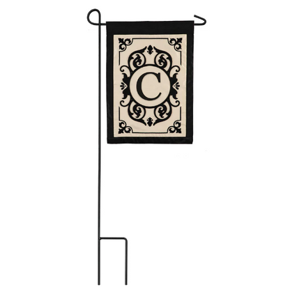 Evergreen Garden Flag - Cambridge Monogram