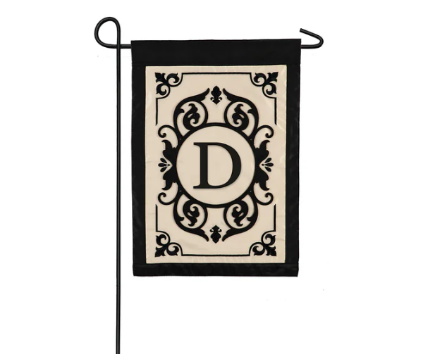 Evergreen Garden Flag - Cambridge Monogram