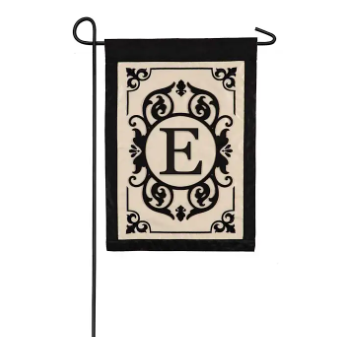 Evergreen Garden Flag - Cambridge Monogram