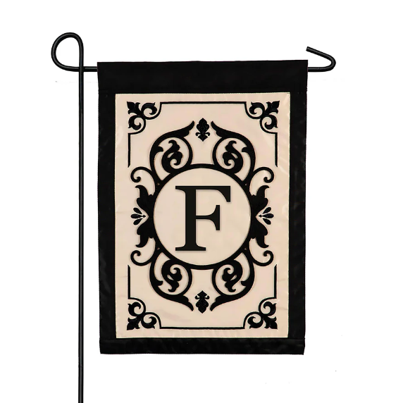 Evergreen Garden Flag - Cambridge Monogram