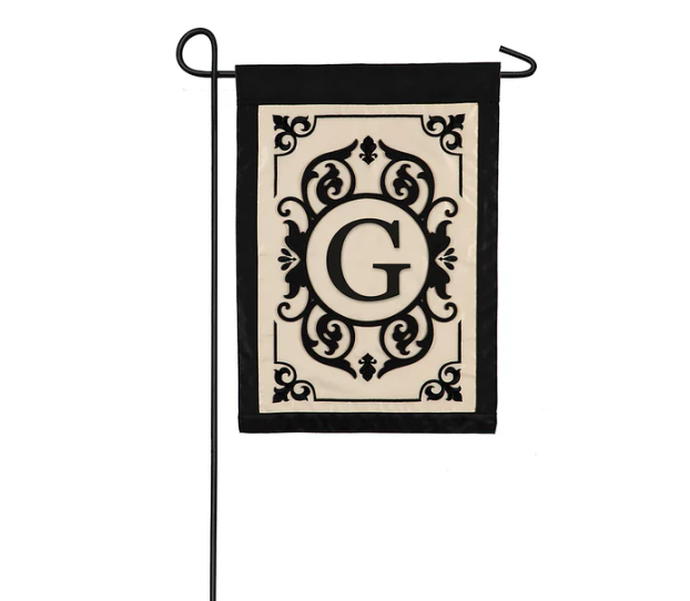 Evergreen Garden Flag - Cambridge Monogram