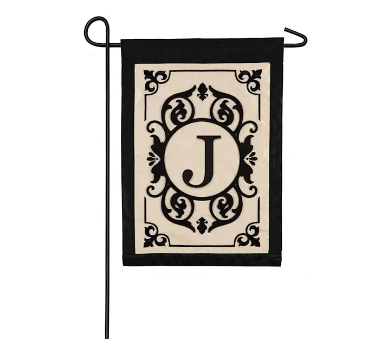 Evergreen Garden Flag - Cambridge Monogram