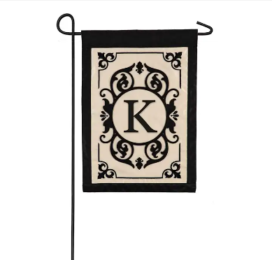 Evergreen Garden Flag - Cambridge Monogram