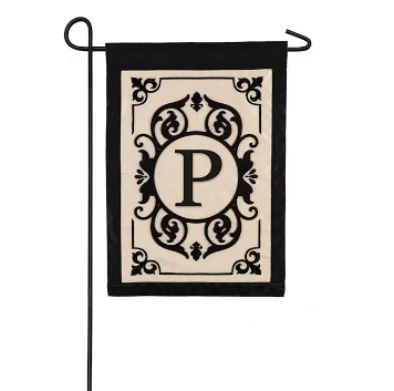 Evergreen Garden Flag - Cambridge Monogram