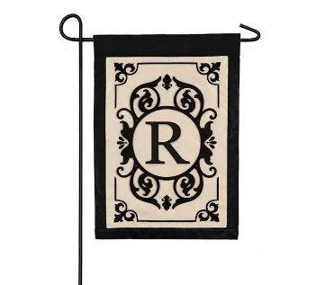 Evergreen Garden Flag - Cambridge Monogram