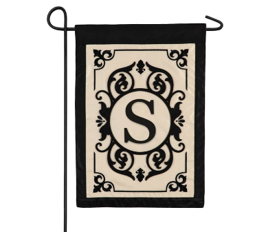 Evergreen Garden Flag - Cambridge Monogram