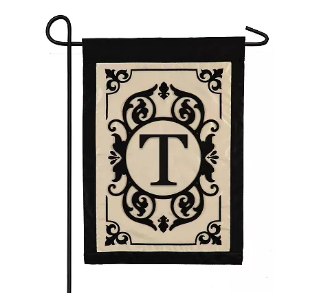 Evergreen Garden Flag - Cambridge Monogram