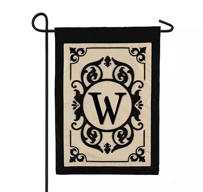 Evergreen Garden Flag - Cambridge Monogram