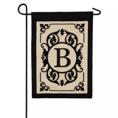 Evergreen Garden Flag - Cambridge Monogram