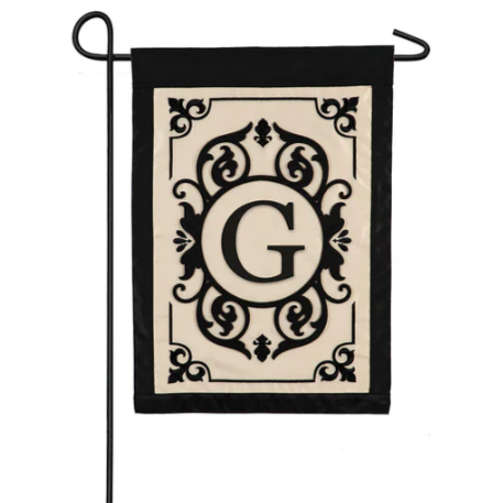 Evergreen Garden Flag - Cambridge Monogram