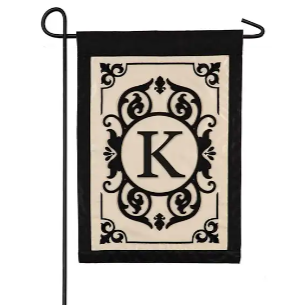 Evergreen Garden Flag - Cambridge Monogram