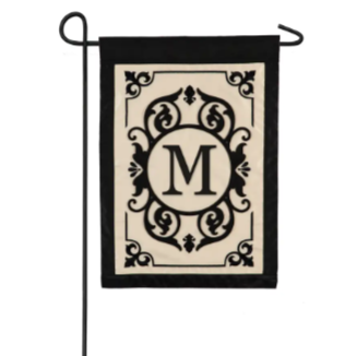 Evergreen Garden Flag - Cambridge Monogram