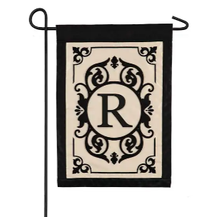 Evergreen Garden Flag - Cambridge Monogram