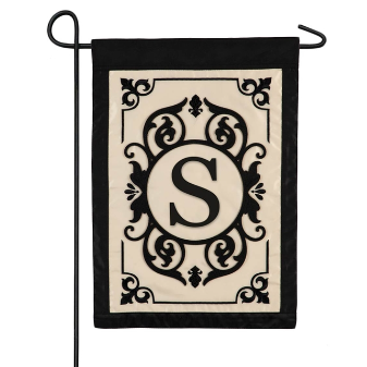 Evergreen Garden Flag - Cambridge Monogram