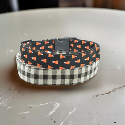 Black Gingham Collar