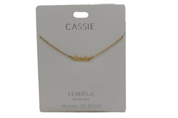 Mulberry Studios Personalized Name Necklaces - A through L