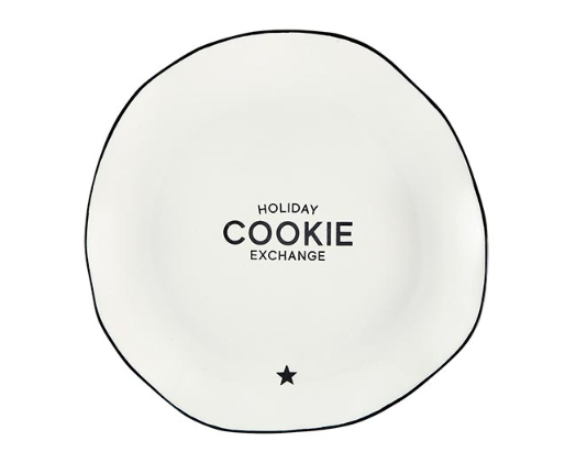 Ceramic Cookie Exchange Plate