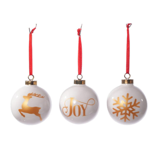 Ceramic Ornament with Gold Detail