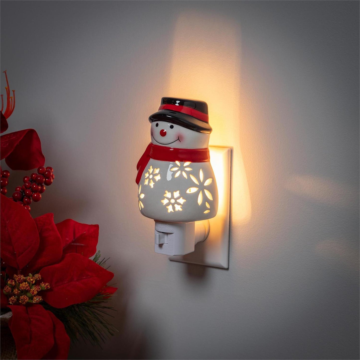 Ceramic Snowman Nightlight