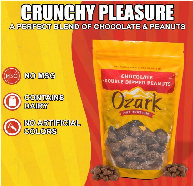 Ozark Nut Roasters - Chocolate Double Dipped Peanuts