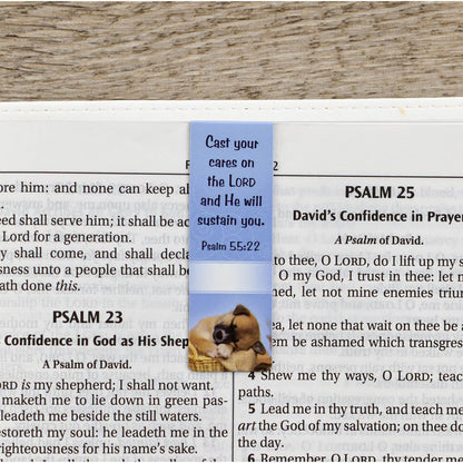 Be Still Magnetic Bookmark Set with Puppies - Psalm 46:10