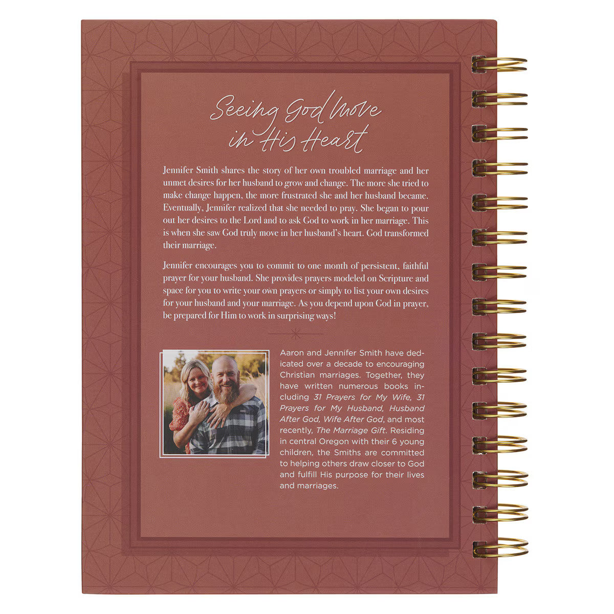 31 Prayers for My Husband Spiral Hardcover Prayer Journal