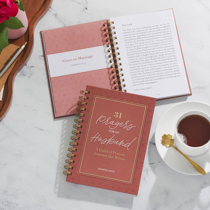 31 Prayers for My Husband Spiral Hardcover Prayer Journal