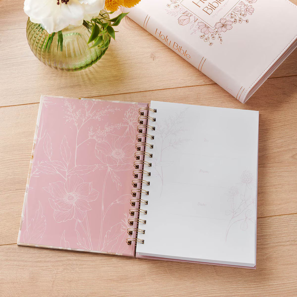 Always Be Joyful Floral Spiral Journal 1 Thessalonians 5:16