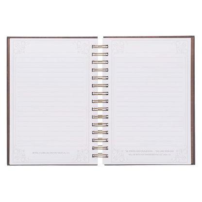 Man of God Large Spiral Journal Brown 1 Timothy 6:11