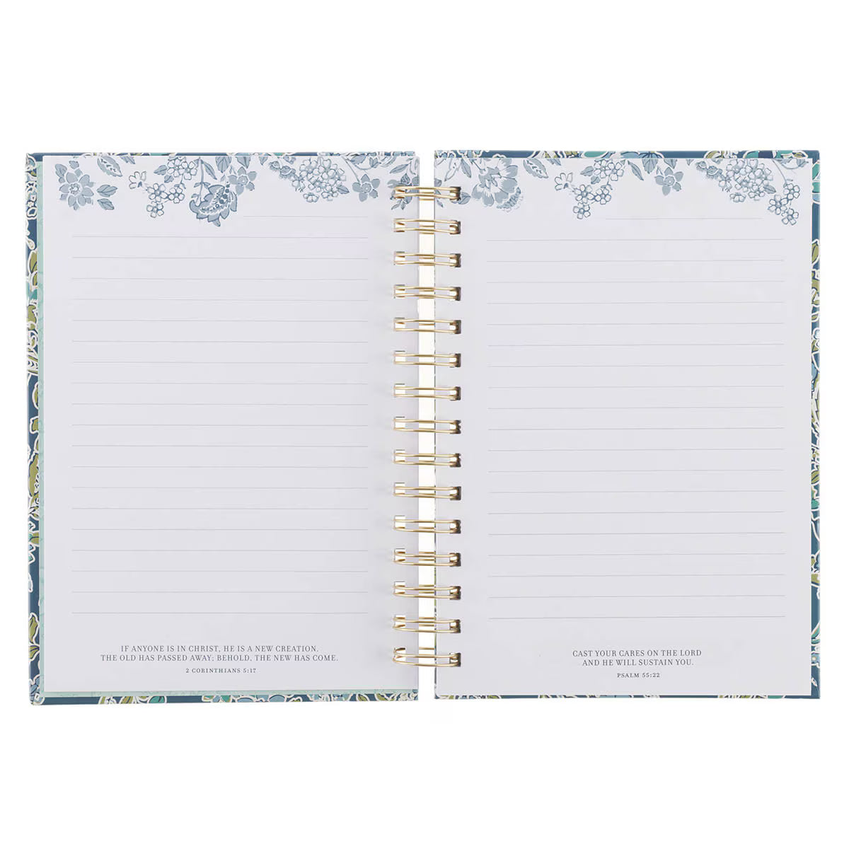 Morning Mercies Blue and Green Spiral Journal Lamentations 3:22-23