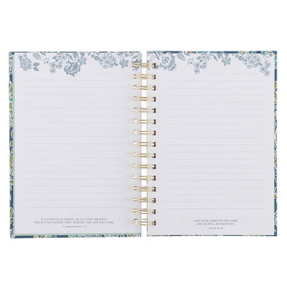 Morning Mercies Blue and Green Spiral Journal Lamentations 3:22-23