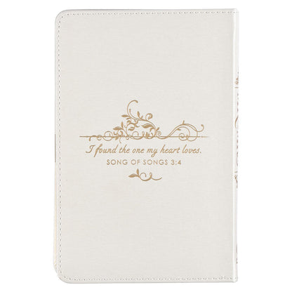 Mr and Mrs 366 Devotions for Couples White Faux Leather Devotional