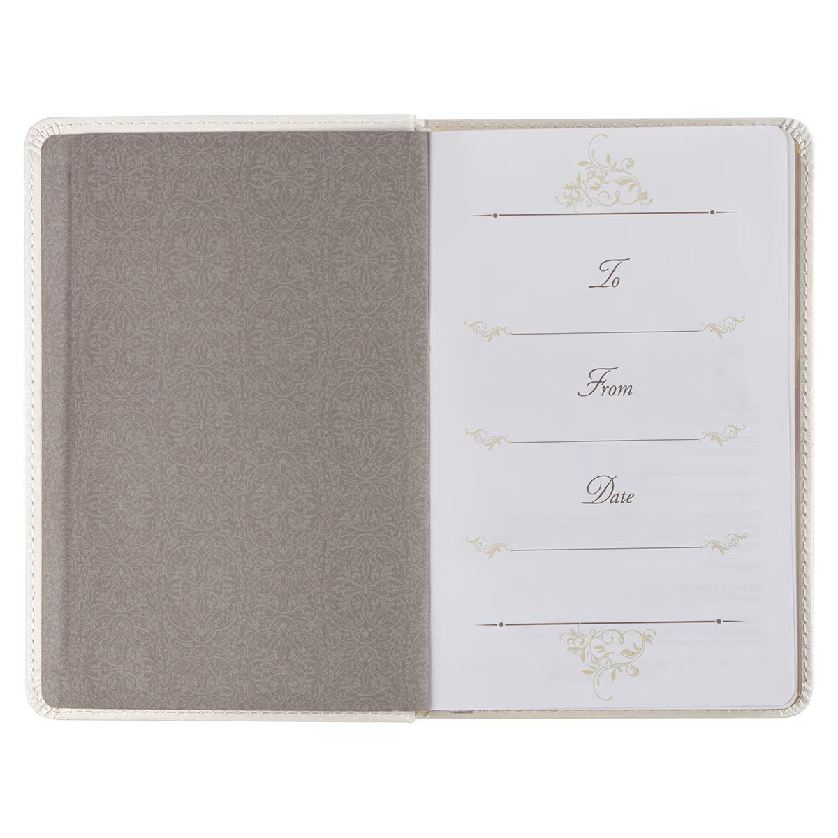 Mr and Mrs 366 Devotions for Couples White Faux Leather Devotional