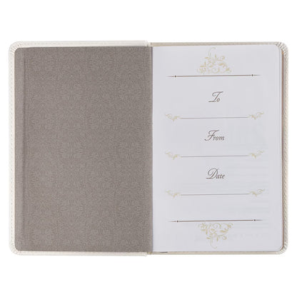 Mr and Mrs 366 Devotions for Couples White Faux Leather Devotional