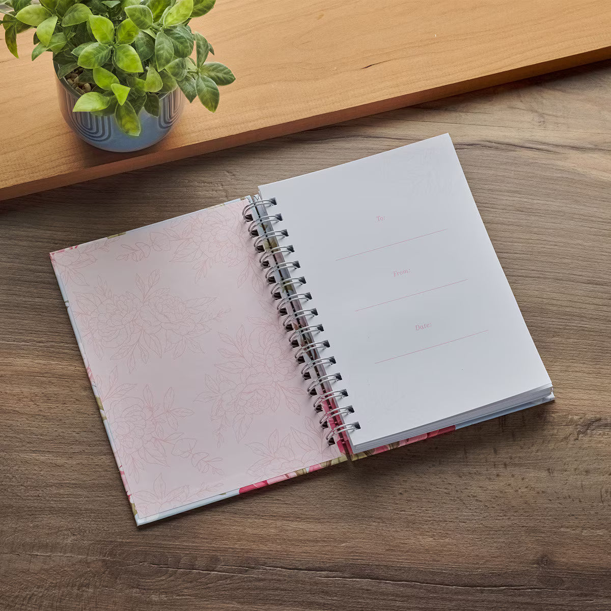 Noble Things Peony Spiral Journal Proverbs 31:29