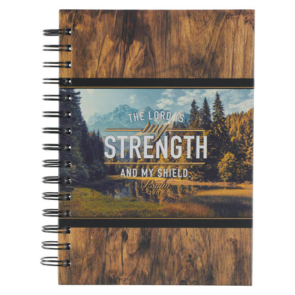 The Lord Is My Strength Spiral Journal Psalm 28:7