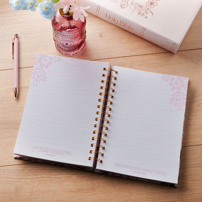 Things Are Possible White Poppy Spiral Journal Matthew 19:26