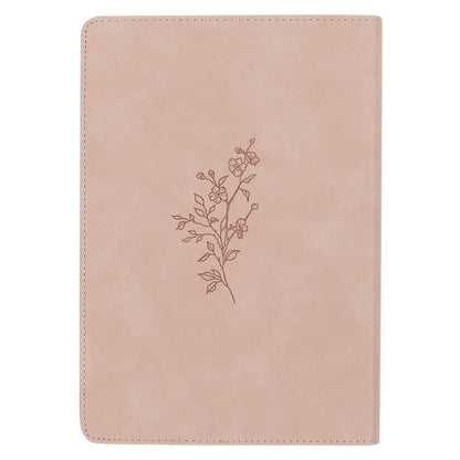 Trust Mottled Blush Faux Leather Classic Journal Proverbs 3:5