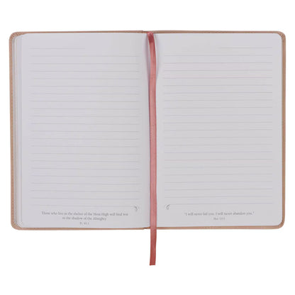 Trust Mottled Blush Faux Leather Classic Journal Proverbs 3:5