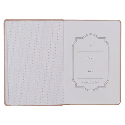 Trust Mottled Blush Faux Leather Classic Journal Proverbs 3:5