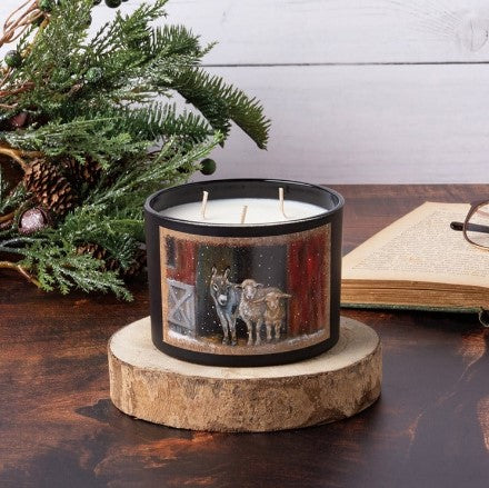 Farm Animals Christmas Candles