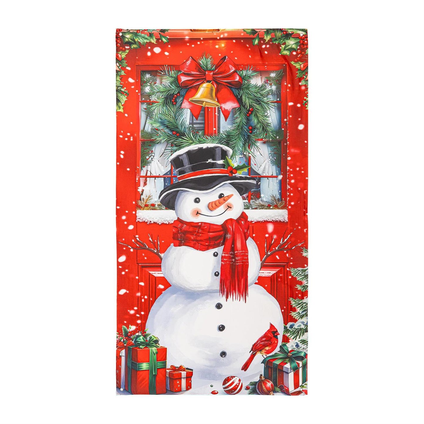 Christmas Snowman Door Cover