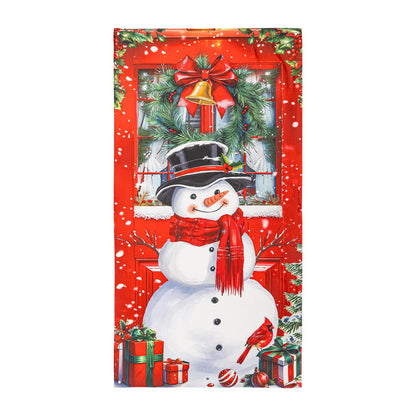 Christmas Snowman Door Cover